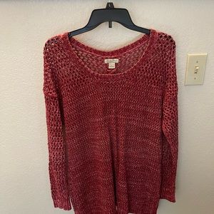 Lucky Brand Red Knit Sweater